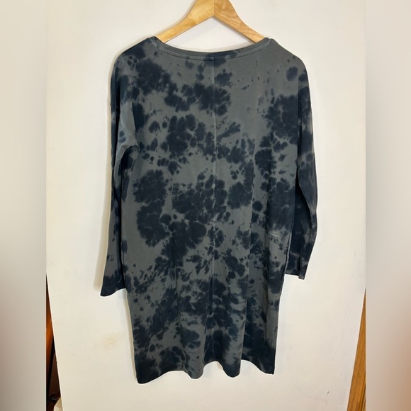 J. Jill Tie Dye Cotton Cloud Long Sleeve Dress - Picture 5 of 6